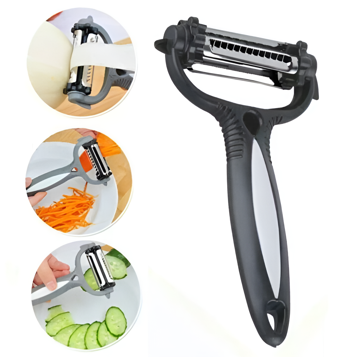 3-in-1 Vegetable Peeler Cyclone Knife Roto Peeler | Multifunctional kitchen tool