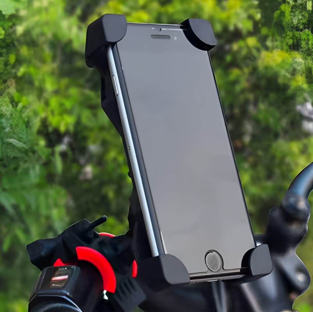 Mobile Phone Holder Stand for Bicycle & Motorcycle Universal 360° Rotation