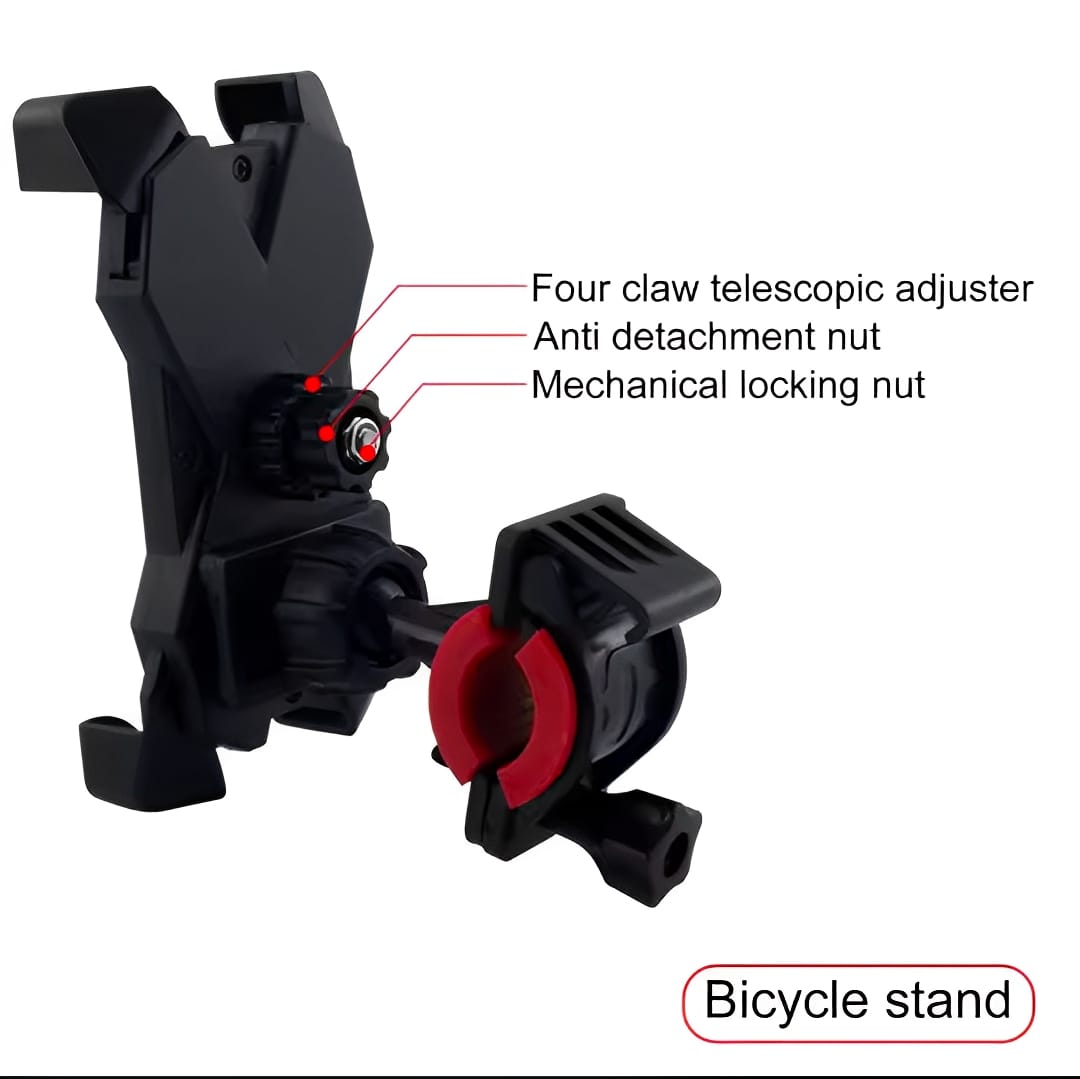 Mobile Phone Holder Stand for Bicycle & Motorcycle Universal 360° Rotation