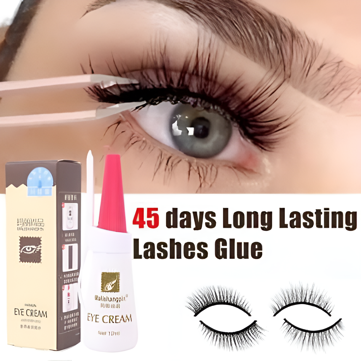 Clear Eyelash Glue Waterproof Lash Glue | Mink Eyelashes Glue | Eye