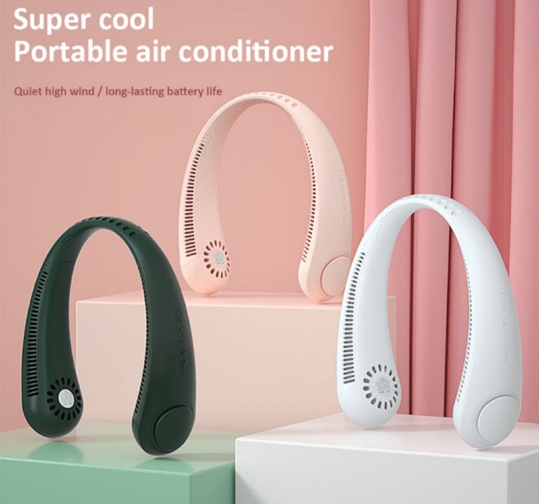Neck Fan Portable Bladeless neck fans Portable Hanging Neck Fan Micro Cooling