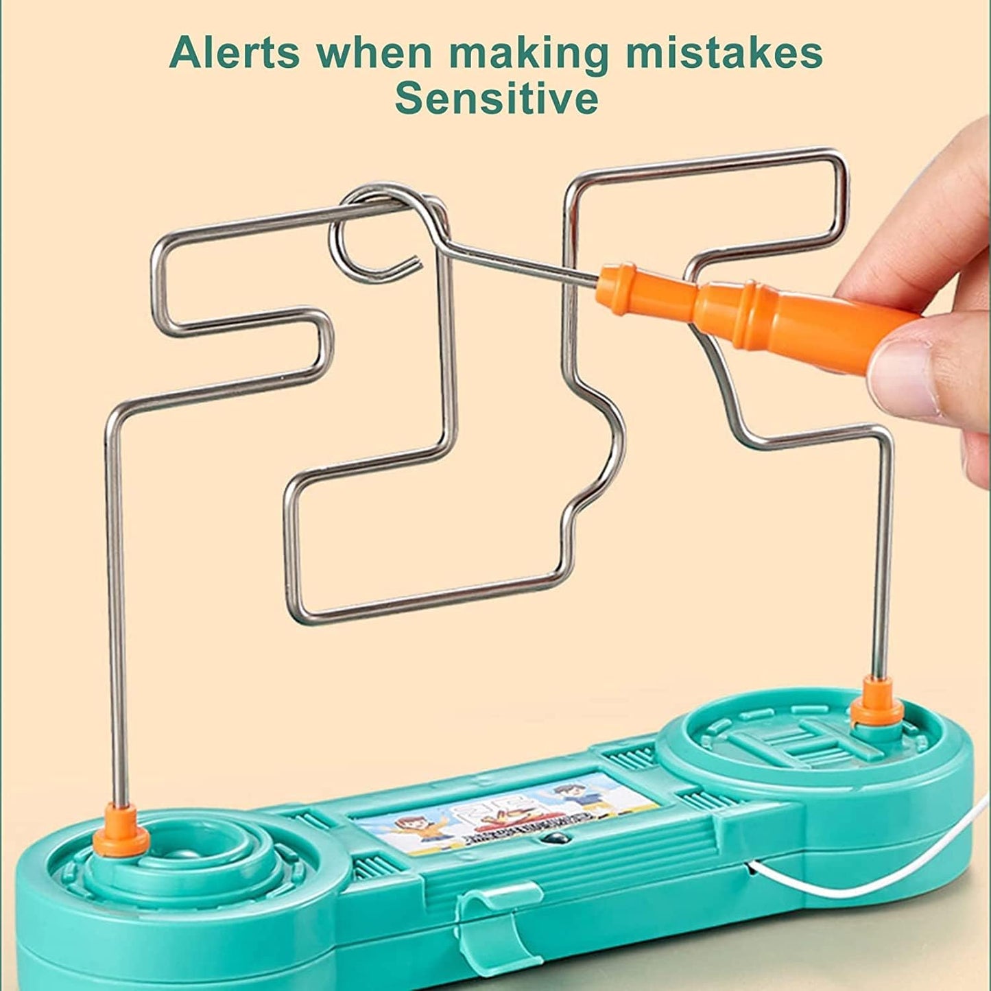 Bump Maze, Montessori Toy Electric Wire Maze Roller Game Touch Maze Puzzle