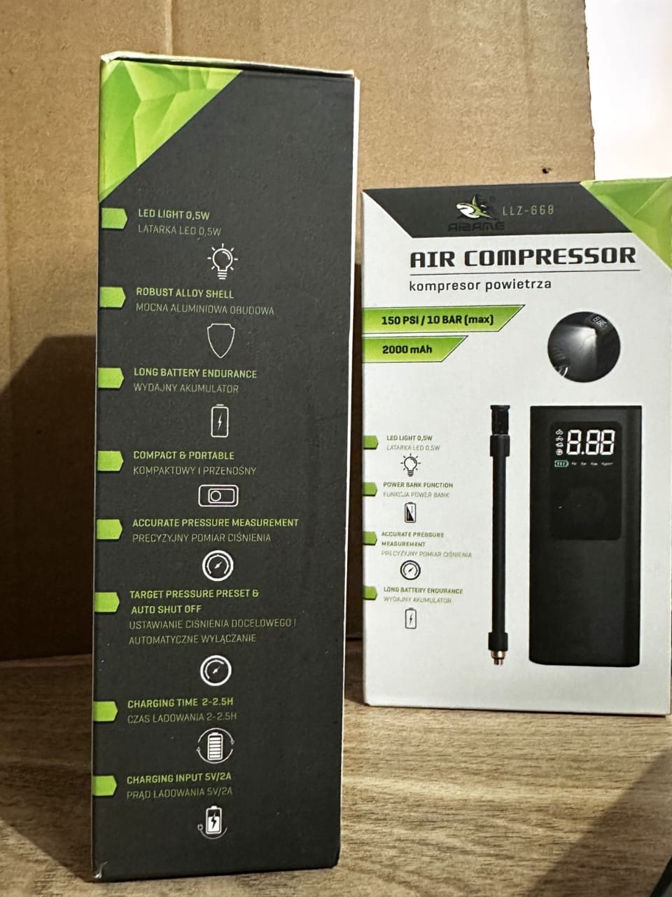 Air Compressor Wireless Electric Air Pump for Car & Bike Tires