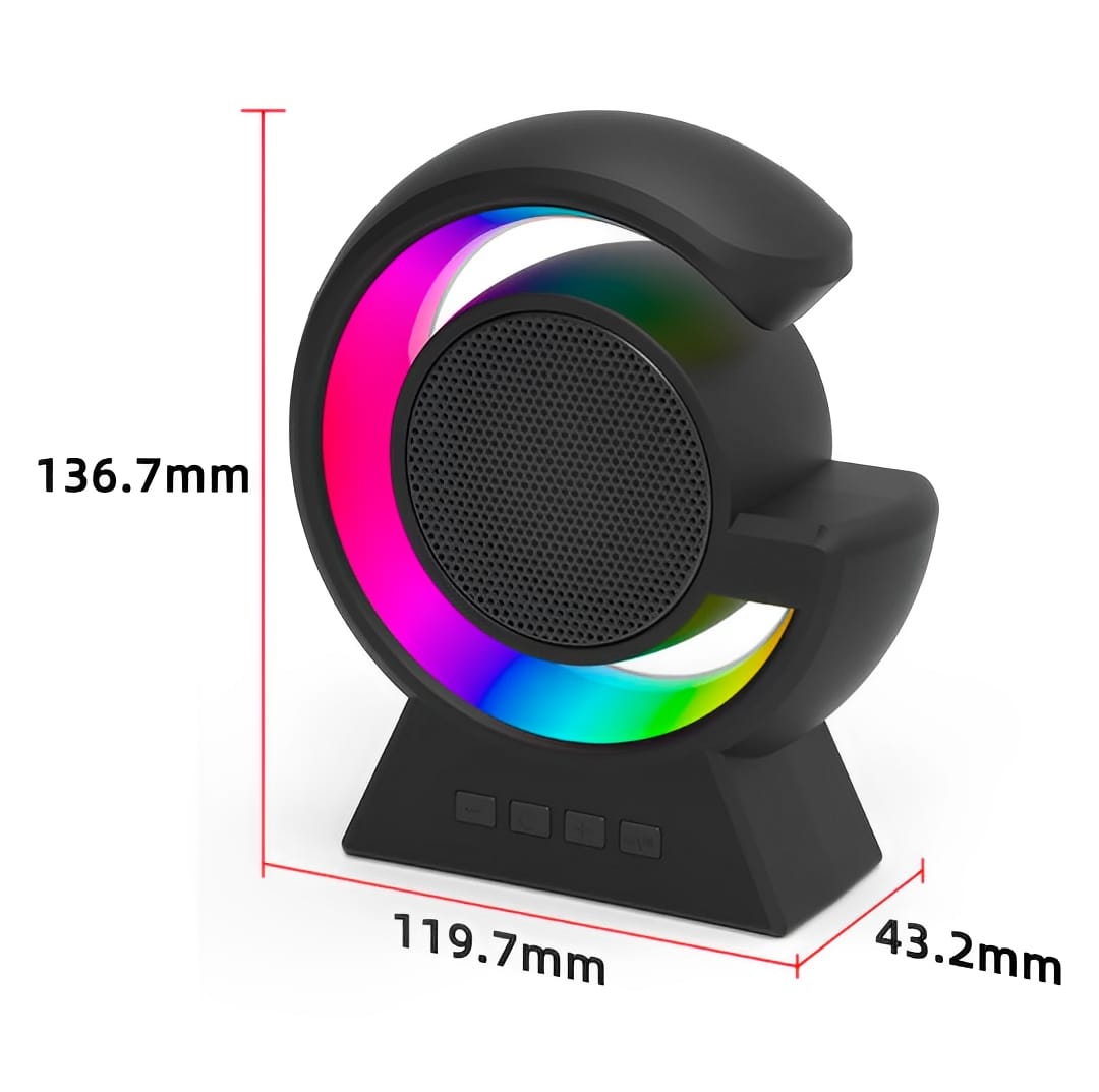 BX-39 Mini G Wireless Speaker with RGB Light & Wireless Charging