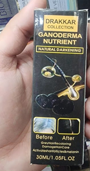 Anti-Greying Hair Spray | Drakkar Spray for Hair | Organic Ganoderma Inverted