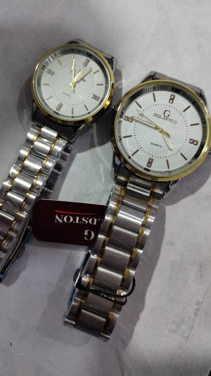 Stainless Steel (Couple Watch) | GOLDSTON | Quartz | New Luxury Design