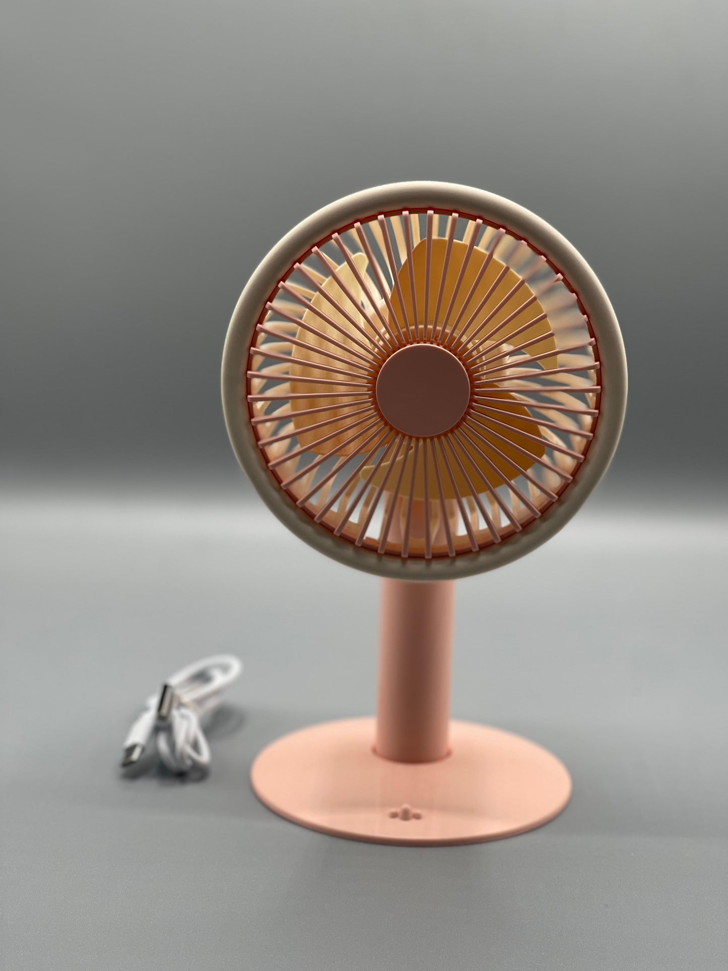Mini Portable Electric Fan for Students, Dorm Room USB Rechargeable, Quiet