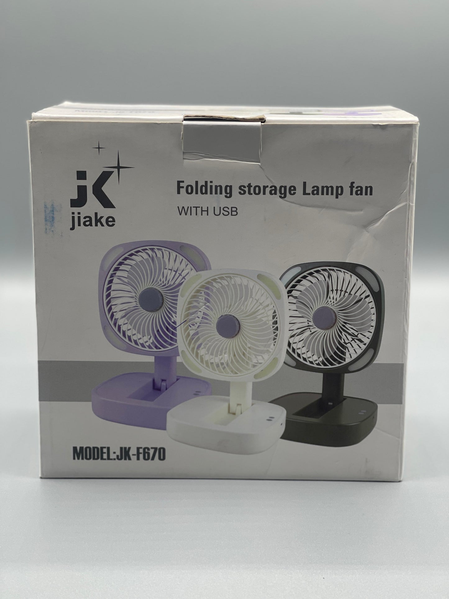 Jiake - Folding Storage Lamp Fan 2000 mah | JK-F670 |