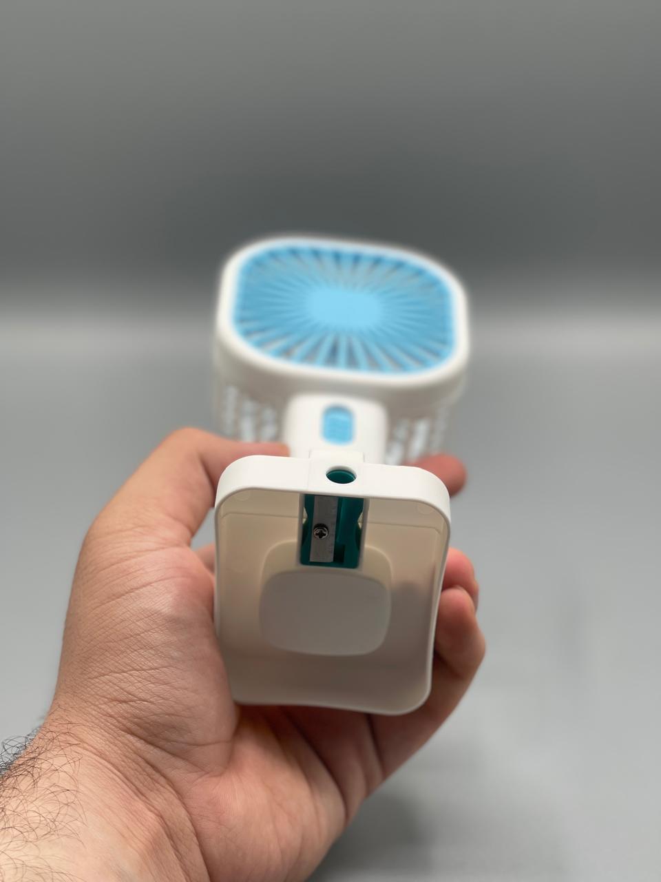 Fan with Sharpener | Mini Handheld Fan, Portable USB Fan for Home,