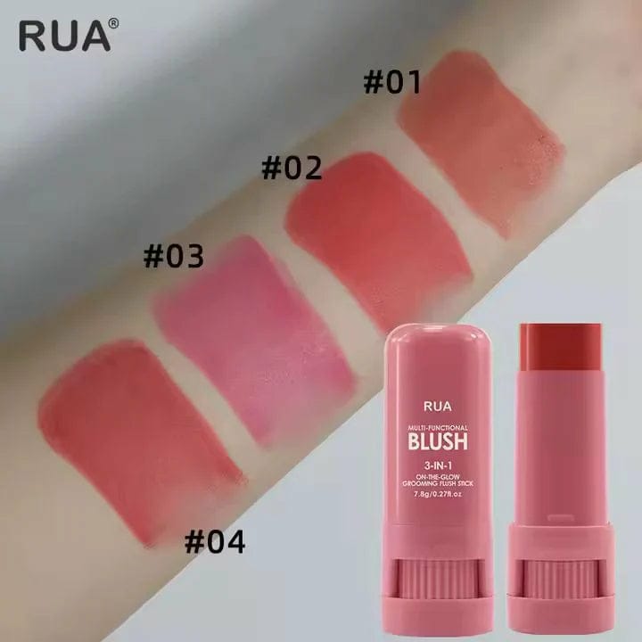 High-Pigment Matte Blush Stick Long-Lasting, Water-Resistant & Blendable Contour Balm -