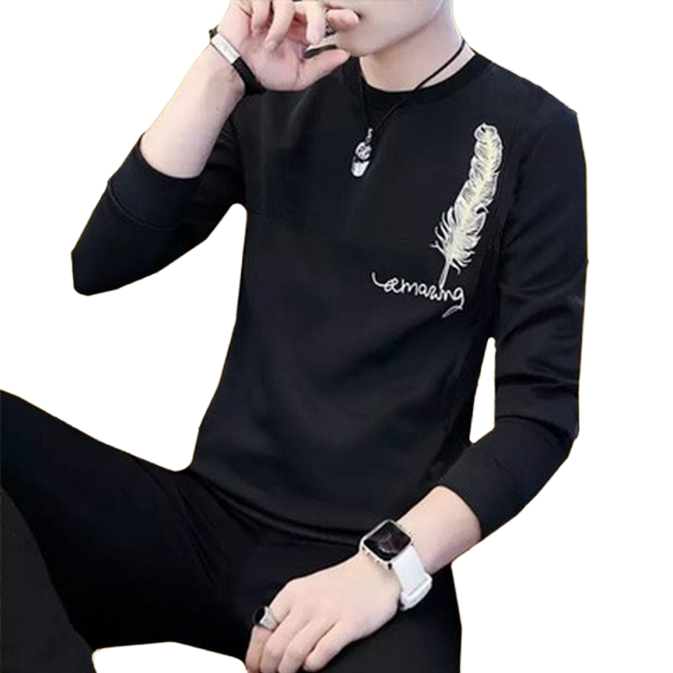 New Collection: Men's Stylish Print Full Sleeves T-Shirt - Premium Quality &