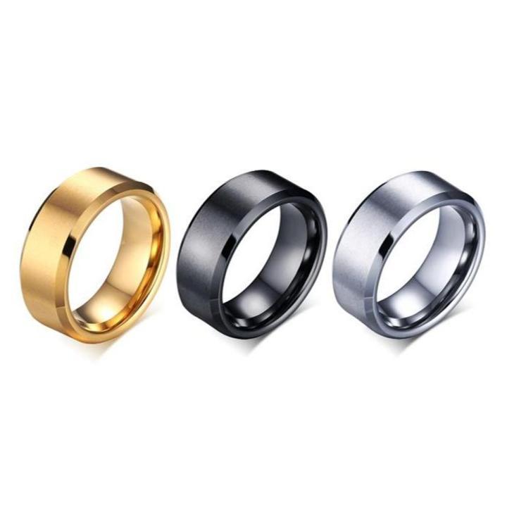 Pack Of 3 gold plated & silver plated band rings For