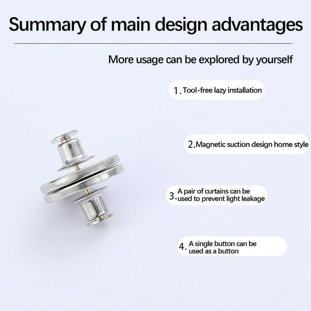 Curtain Pins, Curtain Tiebacks, Magnetic, Gap Resistant, Lace | Curtains, Curtain Accessories,