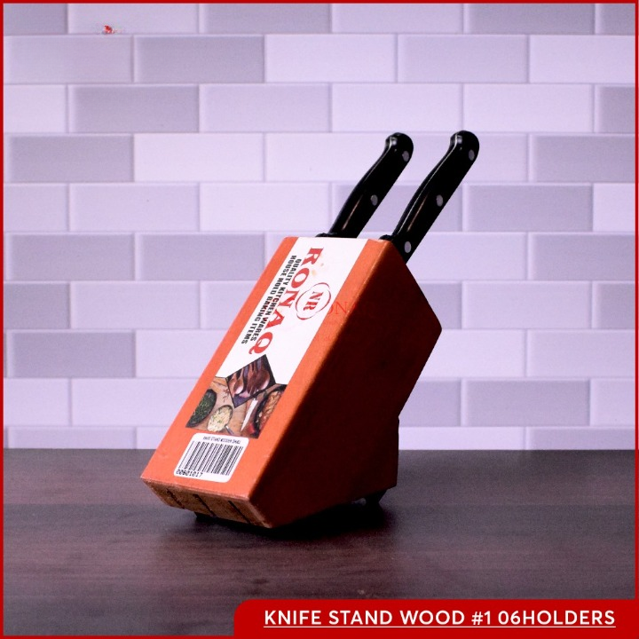 Knife Stand Wood Organize And Display Your Knives With Style | Wooden