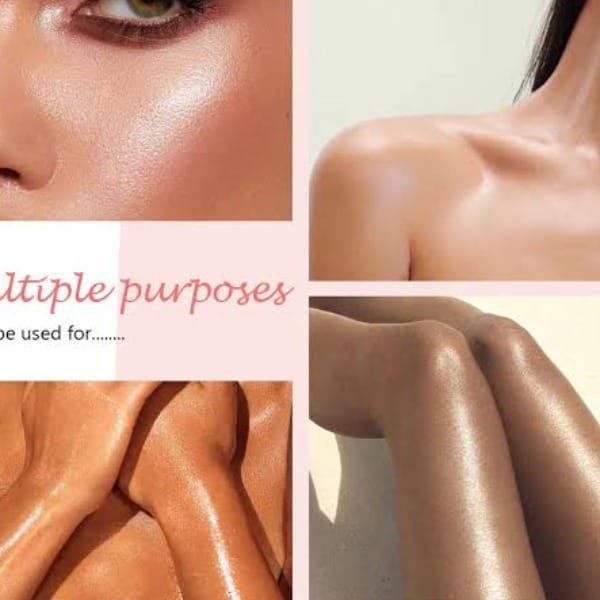 Multipurpose Glitter Shimmer Highlighter Powder 10g for Face, Eyes & Body