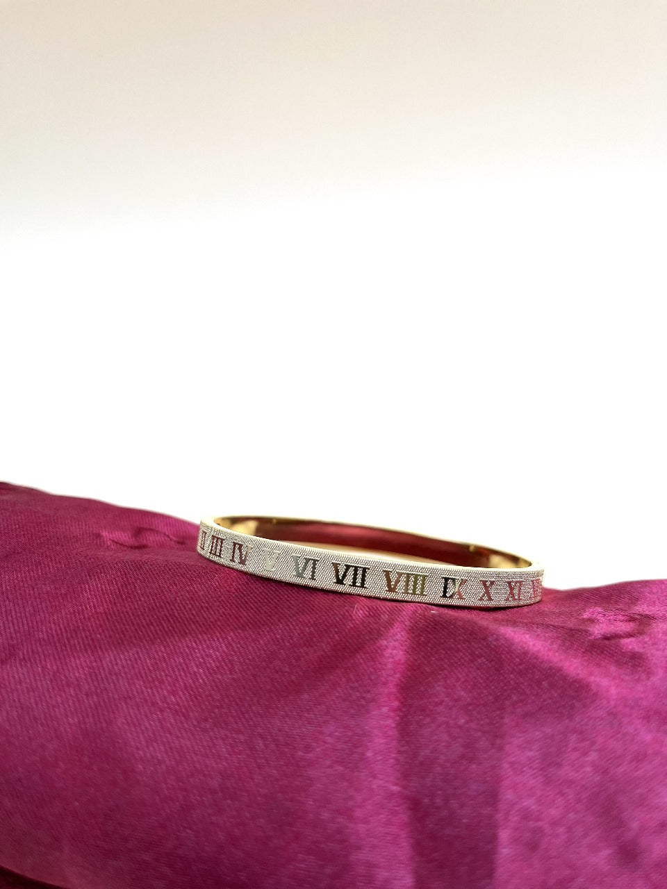 Adjustable Cartier-Inspired Roman Numeral Bracelet - Imported Luxury Gold Bracelet | Best