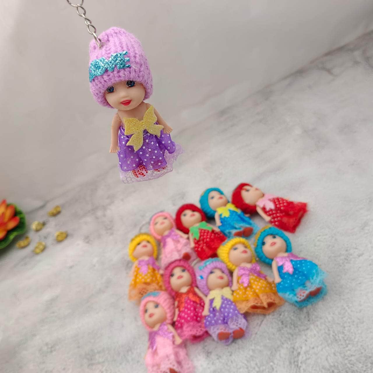 Small Size Doll Key chain For Girls Key Ring Key Holder Key