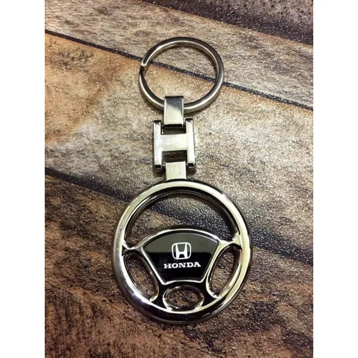 Honda Metal Steering Key-chain | Luxury Keyring for Car & Bike |