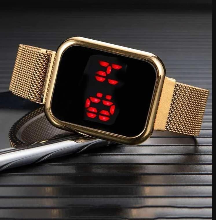 Touch LED Magnet Watch Fashion Casual Sports Men's Watch Touch Smart LED