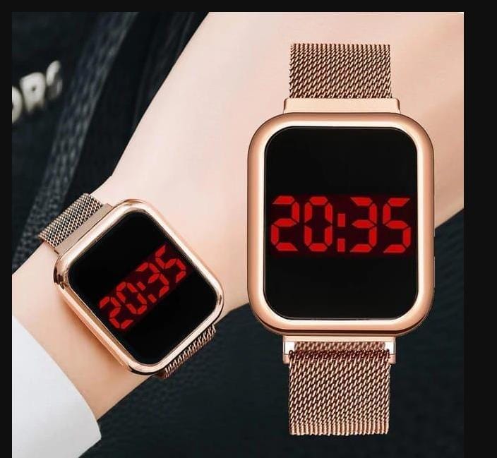 Touch LED Magnet Watch Fashion Casual Sports Men's Watch Touch Smart LED