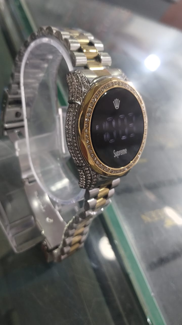 Women Watch Fashion Ladies Watches Full Diamond Touch Screen LED Digital Wristwatch