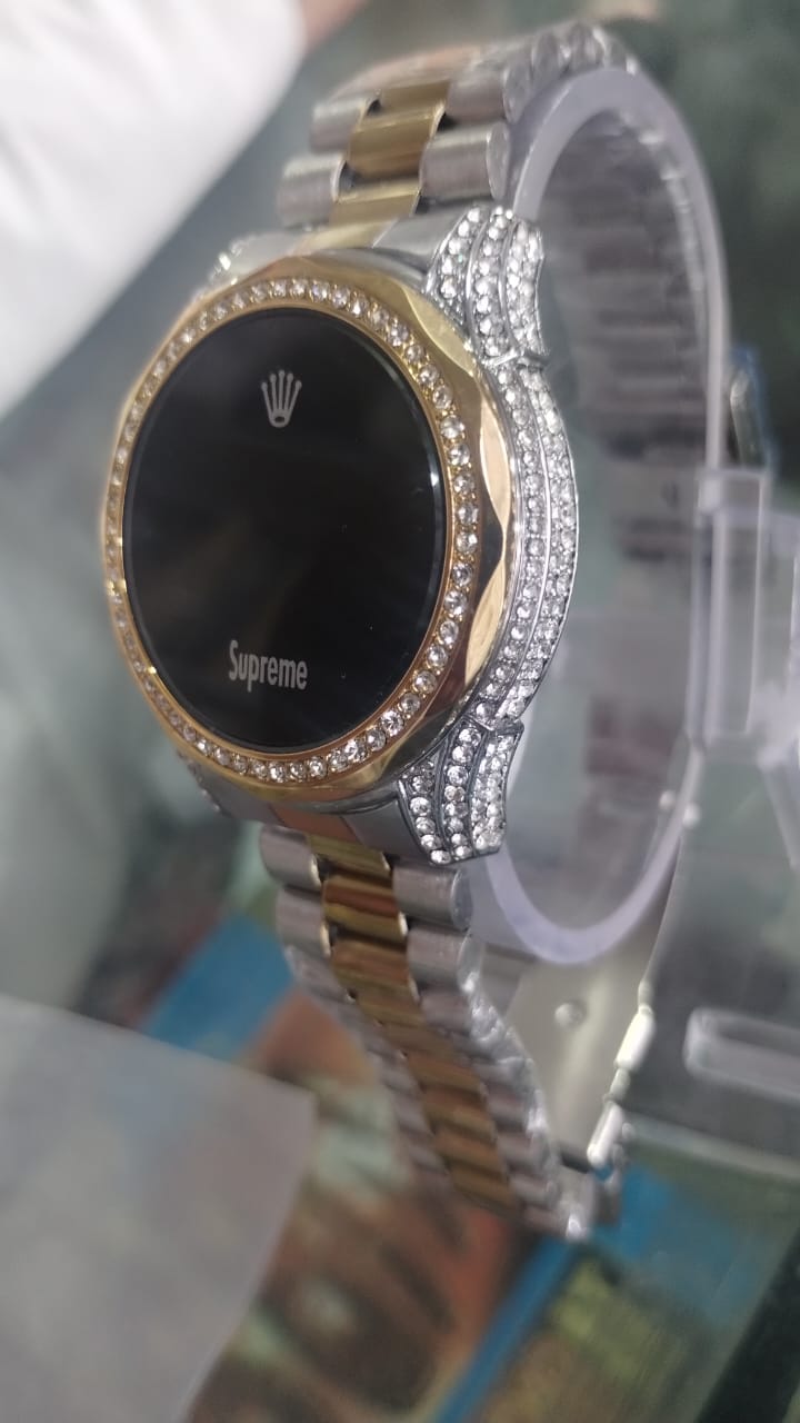 Women Watch Fashion Ladies Watches Full Diamond Touch Screen LED Digital Wristwatch