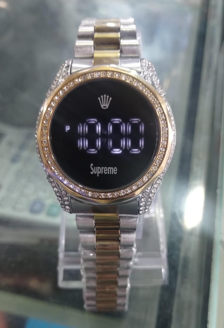 Women Watch Fashion Ladies Watches Full Diamond Touch Screen LED Digital Wristwatch