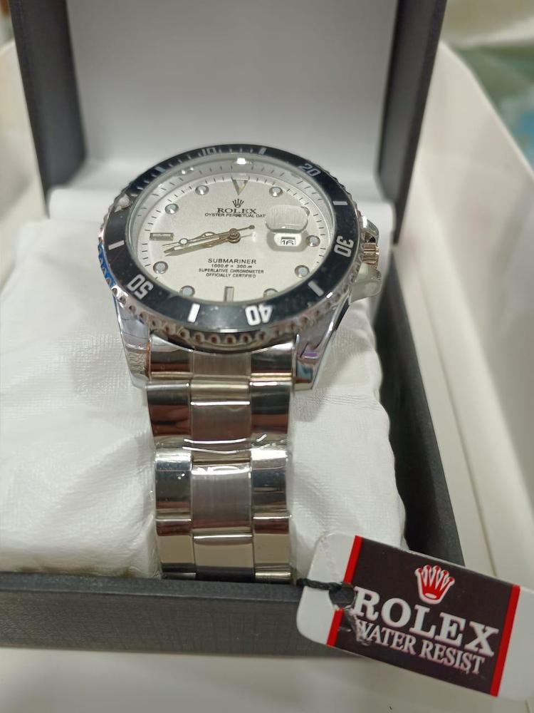 Rolex Men's Formal Quartz Wrist Watch with Stainless Steel Strap ( With