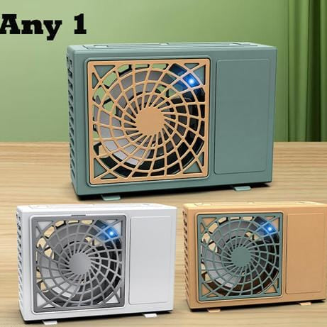 Portable Rechargeable Air Conditioning Fan Compact Mini Cooler with 3 Speed