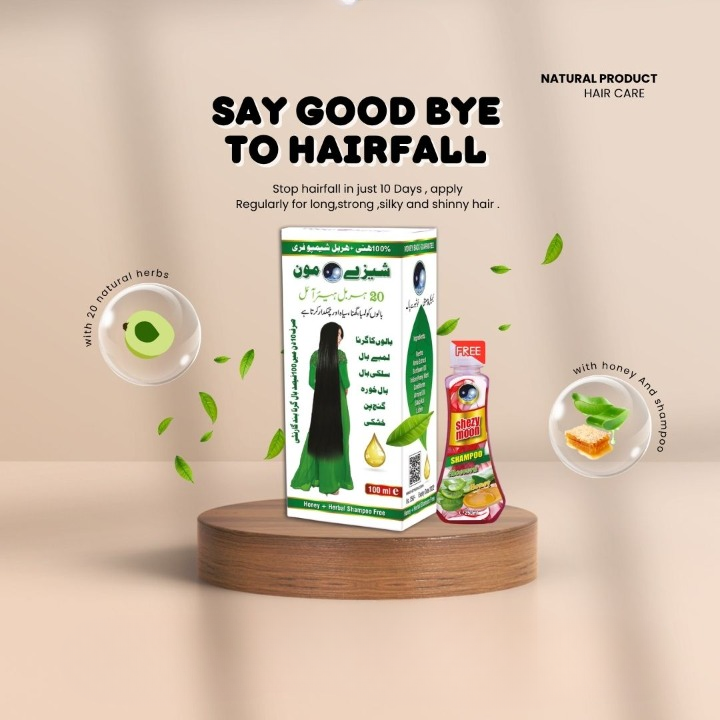 Shezy Moon 20 Herbal Hair OIl + Honey Shampoo Free - Best