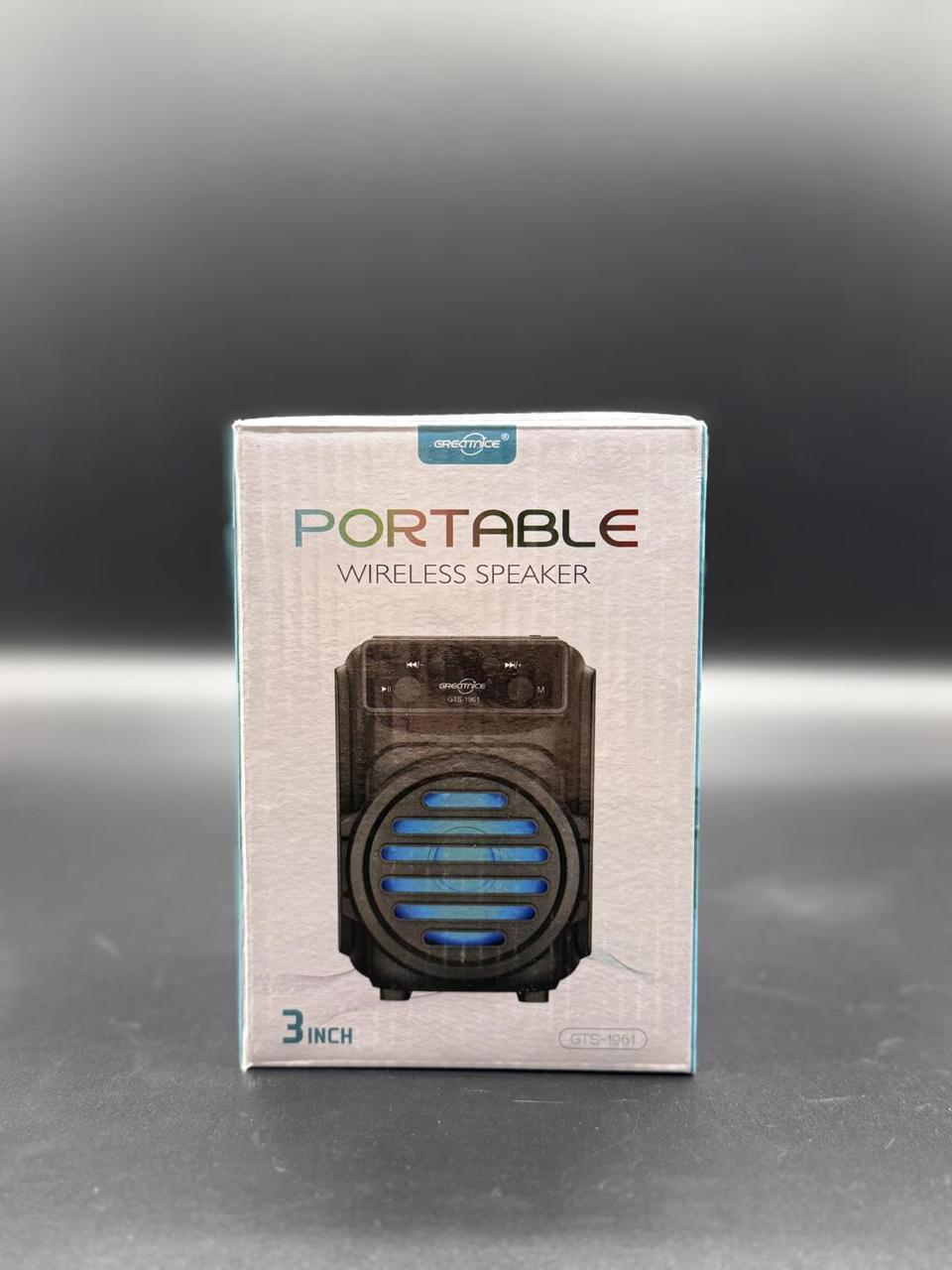 3-inch Bluetooth speaker with RGB lights, USB-TF port, and FM / portable