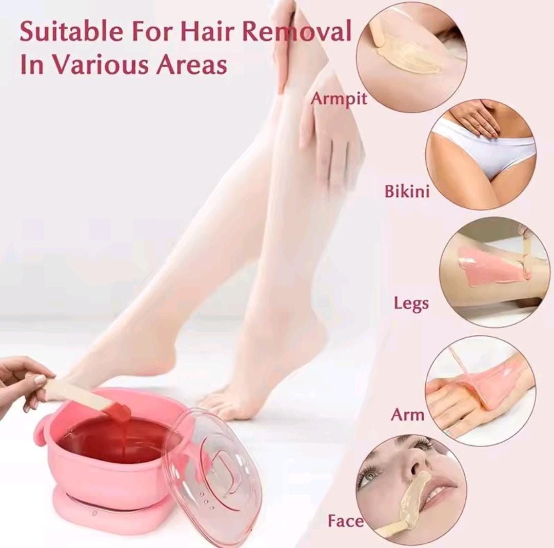 Portable Foldable 400ML Silicone Wax Warmer Travel-Friendly Hair Removal Heater for