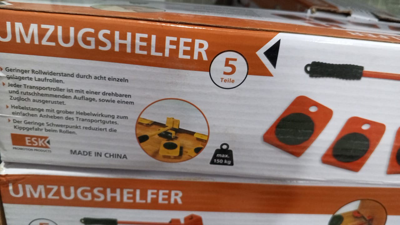 Furniture Lifter Mover Tool Set Heavy Load Moving Rollers & Lifting