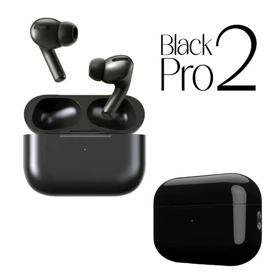 Black Pro 2 TWS Wireless Earbuds Bluetooth 5.1, Touch Control, Noise