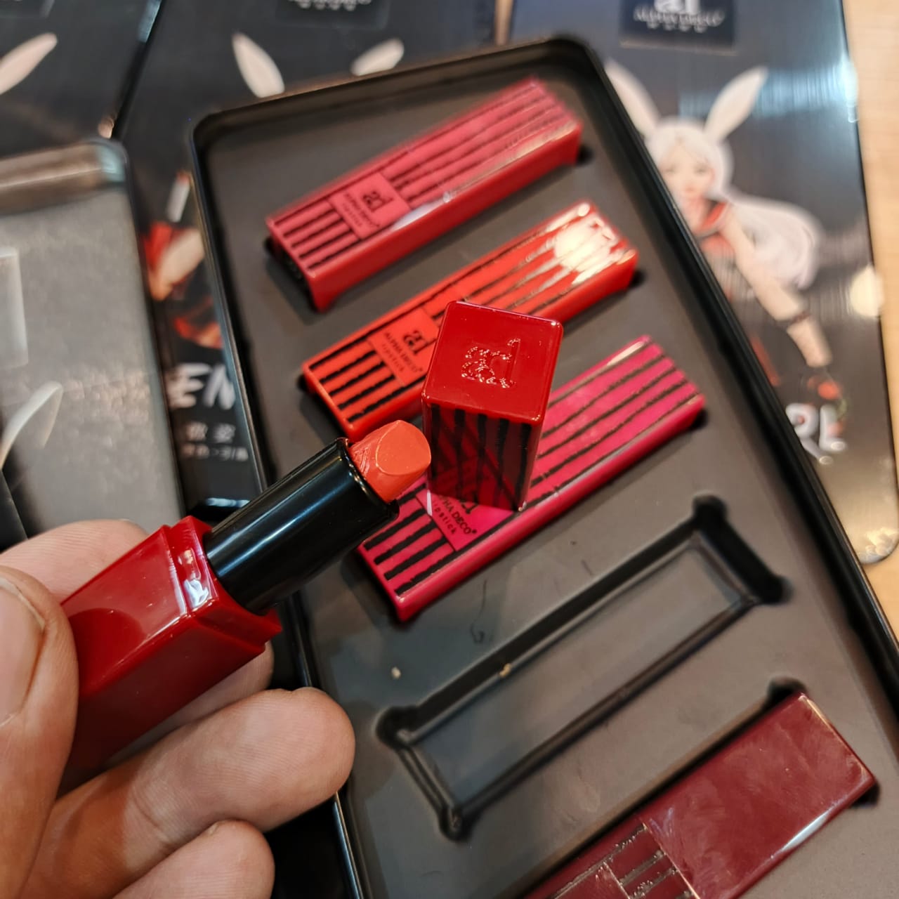 Luxury 5-in-1 Matte Lipstick Gift Set Long-Lasting, Highly Pigmented Lip Colors