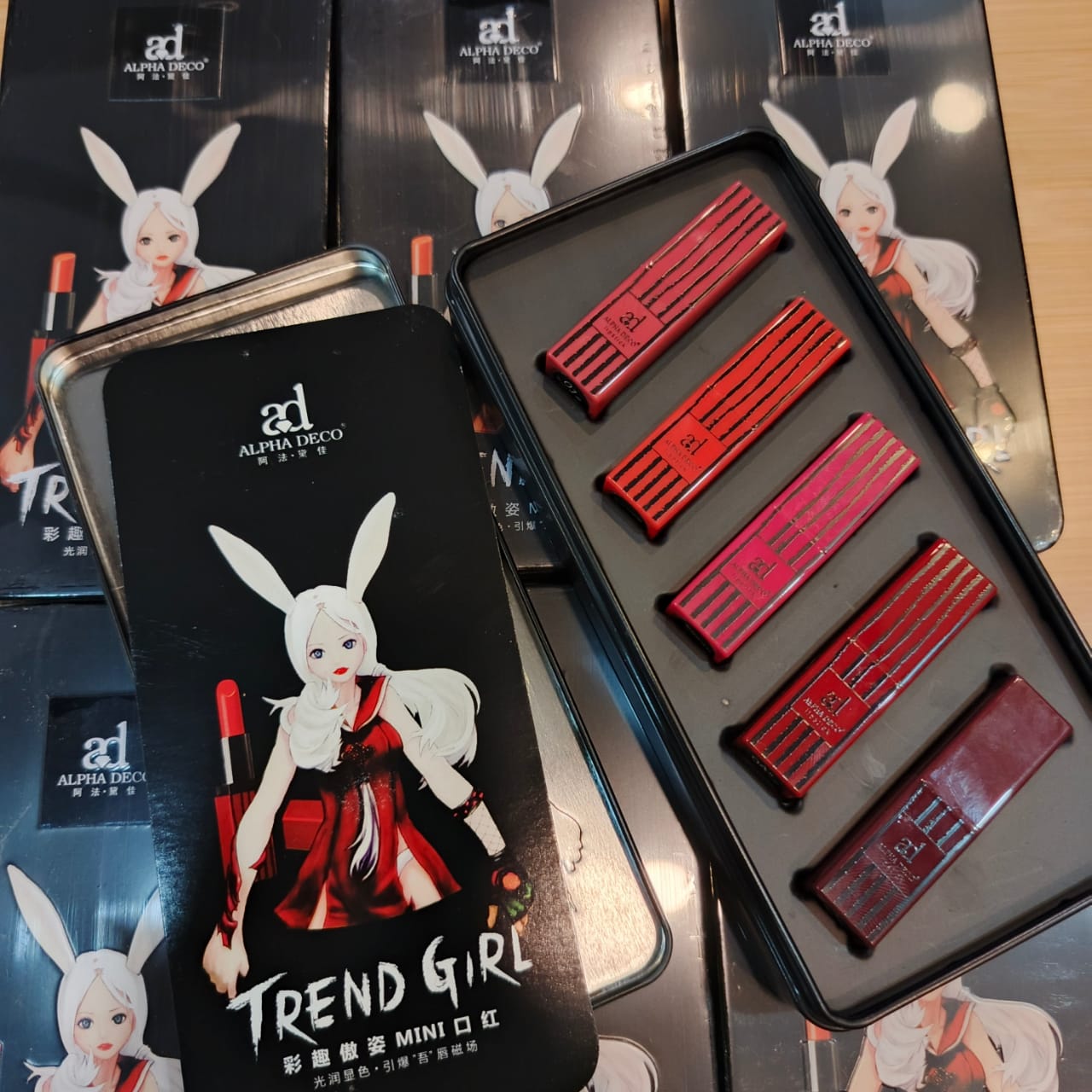 Luxury 5-in-1 Matte Lipstick Gift Set Long-Lasting, Highly Pigmented Lip Colors