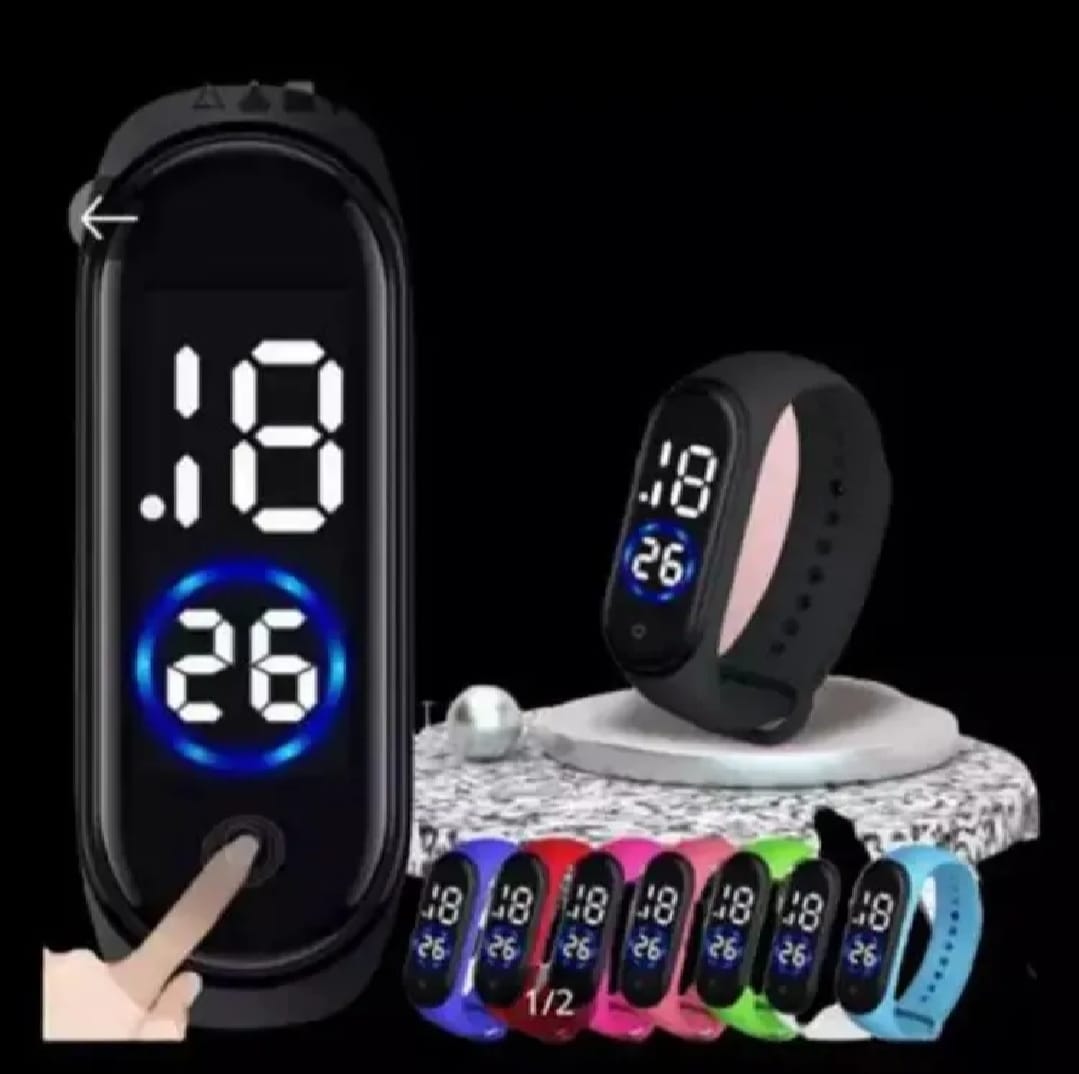 Latest M4 LED Watch Digital Sports Bracelet for Boys & Girls