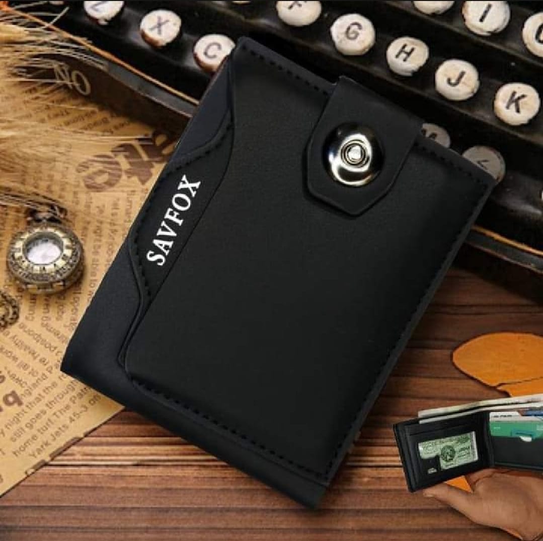 Savfox PU Leather Outlet Pocket Card Holder Wallet for Men Slim,