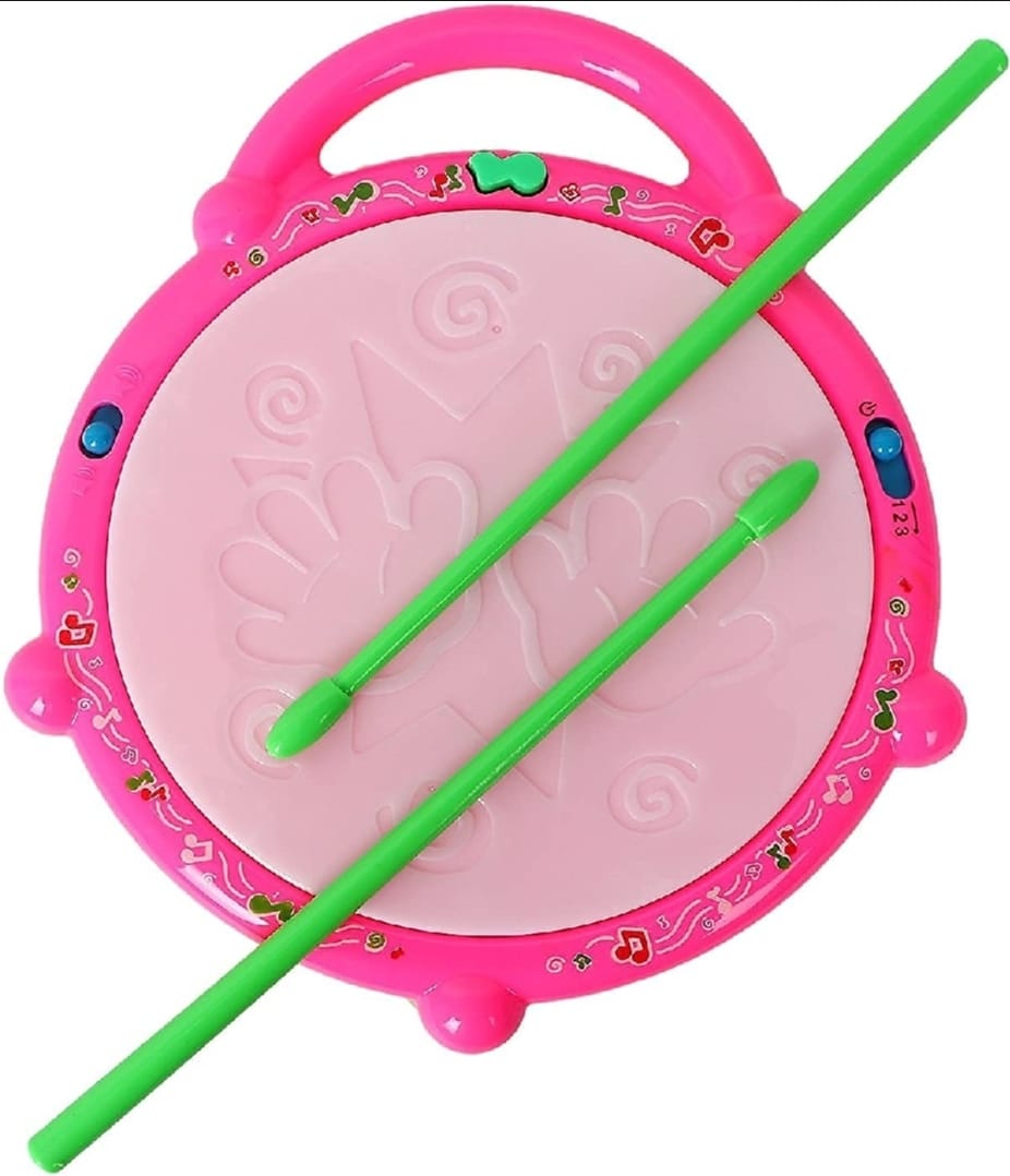 3D Flash Drum for Kids Musical Toy with Lights, Sounds &