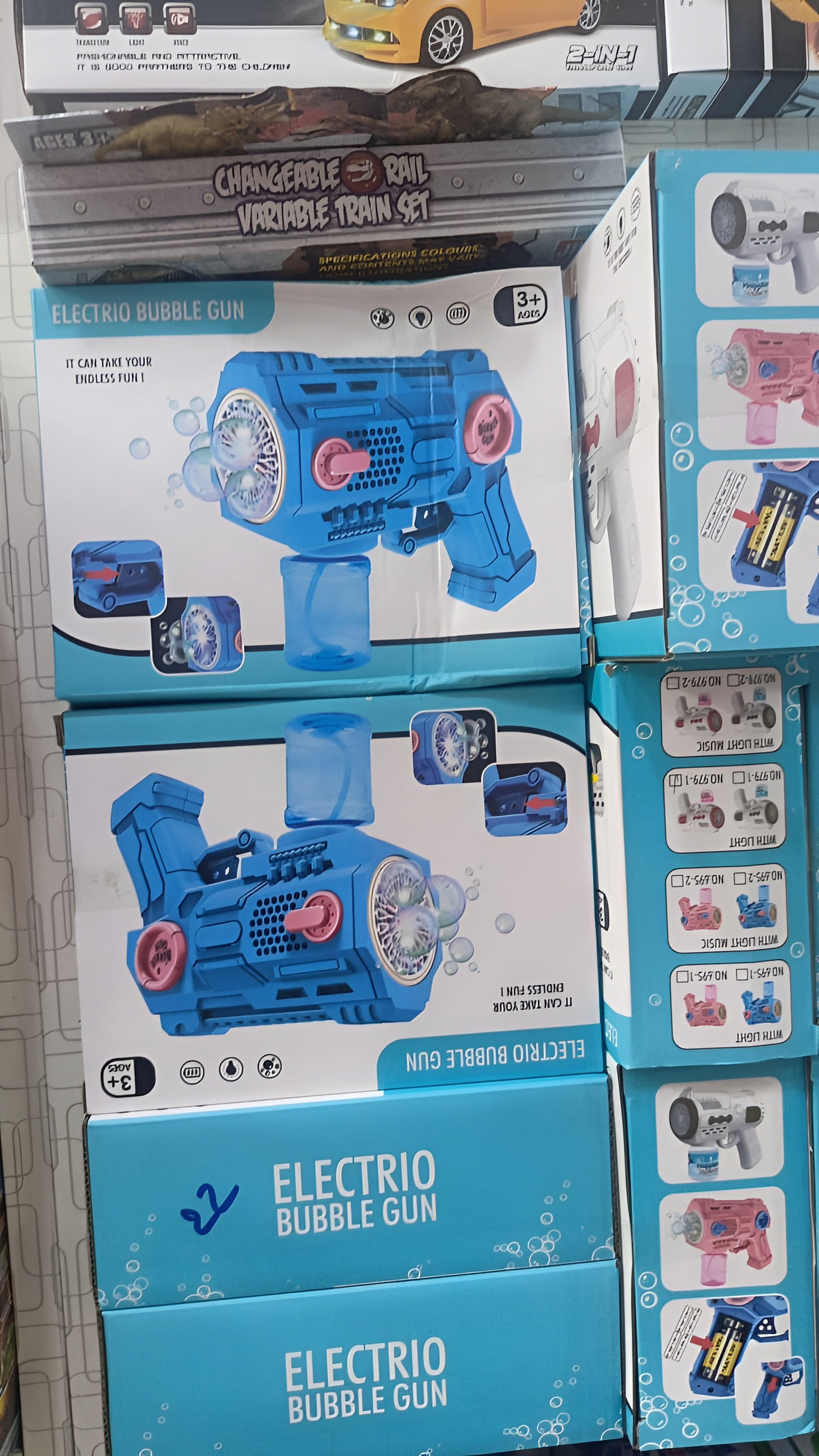 Children’s Handheld Porous Electric Bubble Gun with Lights & Music Automatic