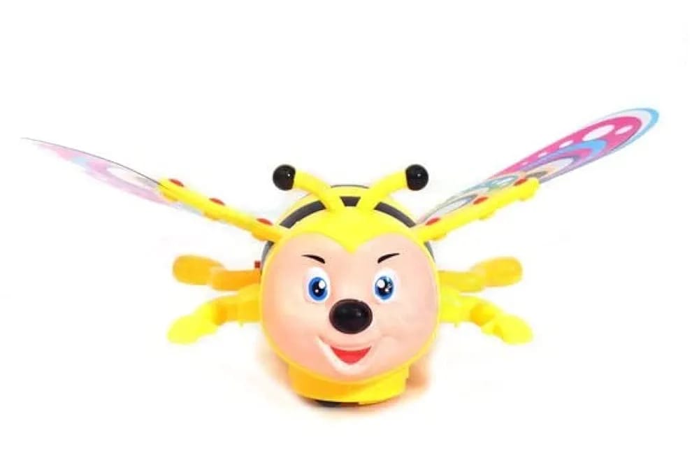 Battery Operated Light Sound Musical Crawling Bee Toy for Toddler Kids Boys