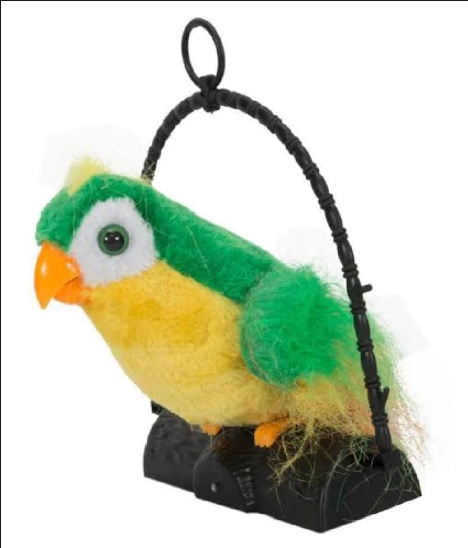 Talk Back Talking Parrot Toy Repeats Speech, Educational & Fun for