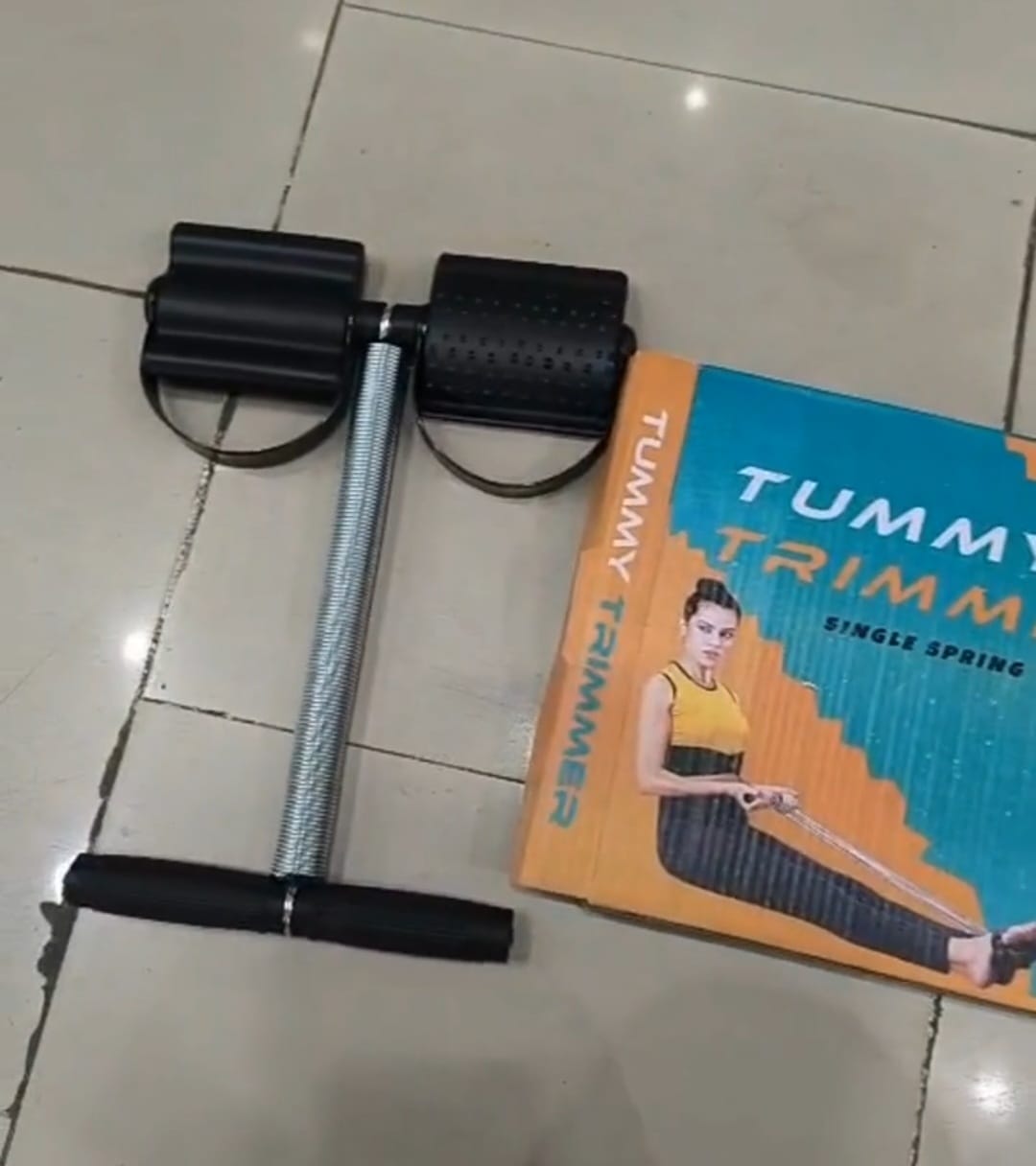 Tummy Trimmer Single Spring Portable Ab Exerciser for Home & Gym - CheckNpays