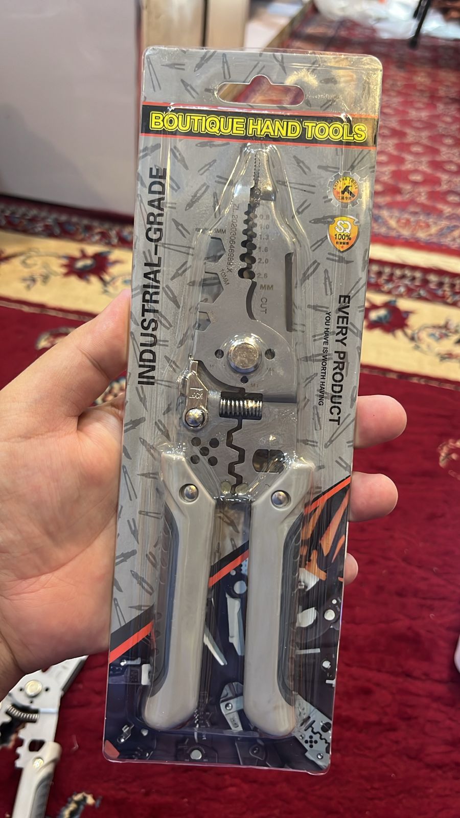 Multi-Function Wire Stripper and Cutter 10-in-1 Electrical Tool with Wire Cutting,