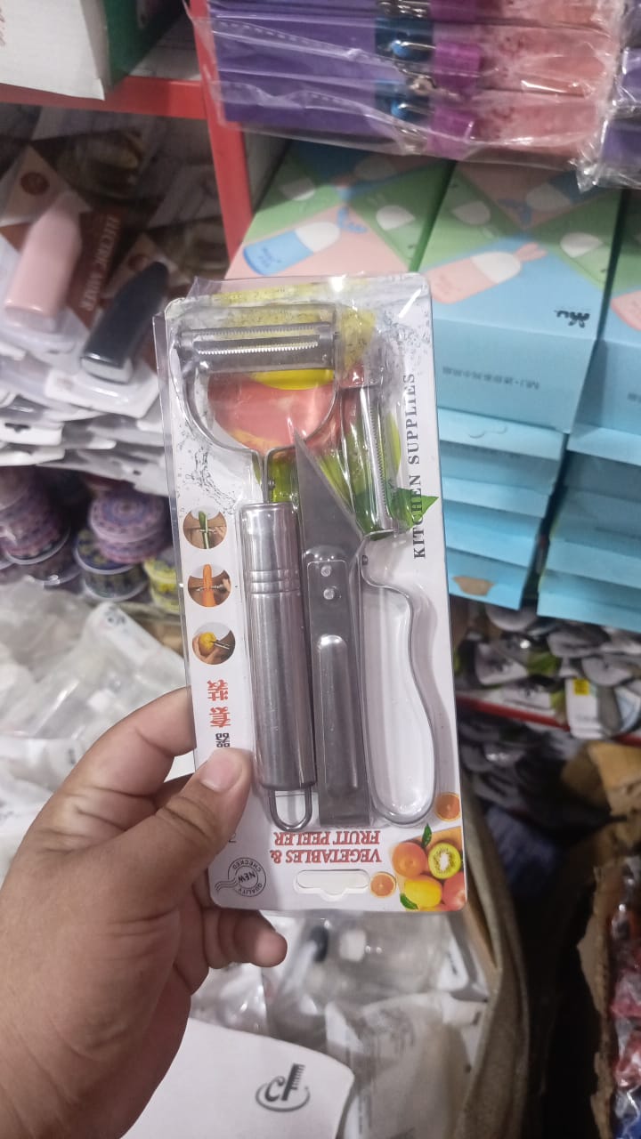 1 Set Stainless Steel Peeler & Slicer Multi-Function Vegetable & Fruit