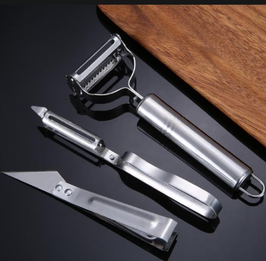 1 Set Stainless Steel Peeler & Slicer Multi-Function Vegetable & Fruit