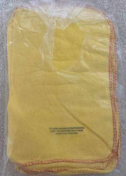 Yellow Duster Cloth Pack of 12 Soft Lint-Free Cleaning Cloths for