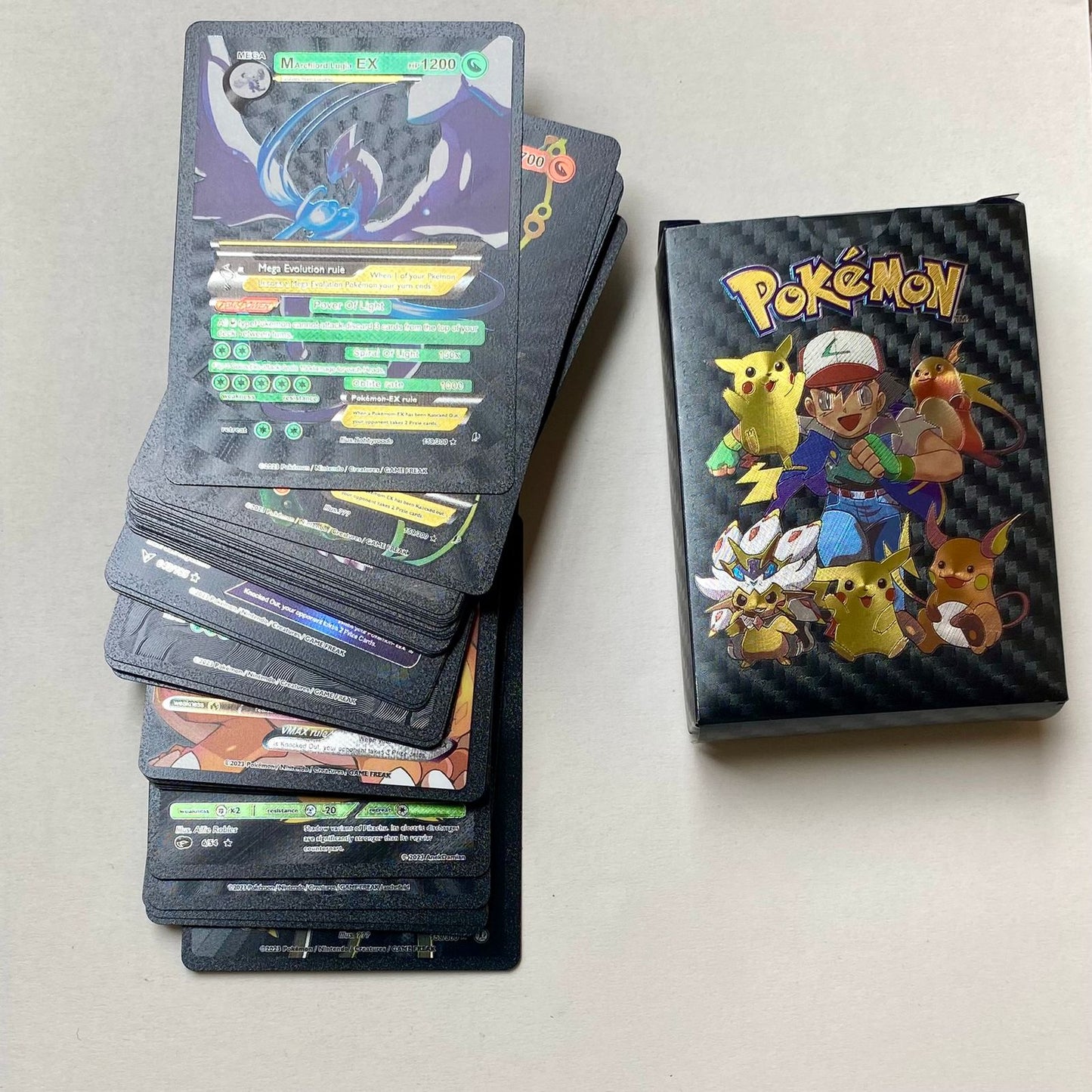 Pokemon Plastic Cards Collection Box 52 Cards per Pack | 3D