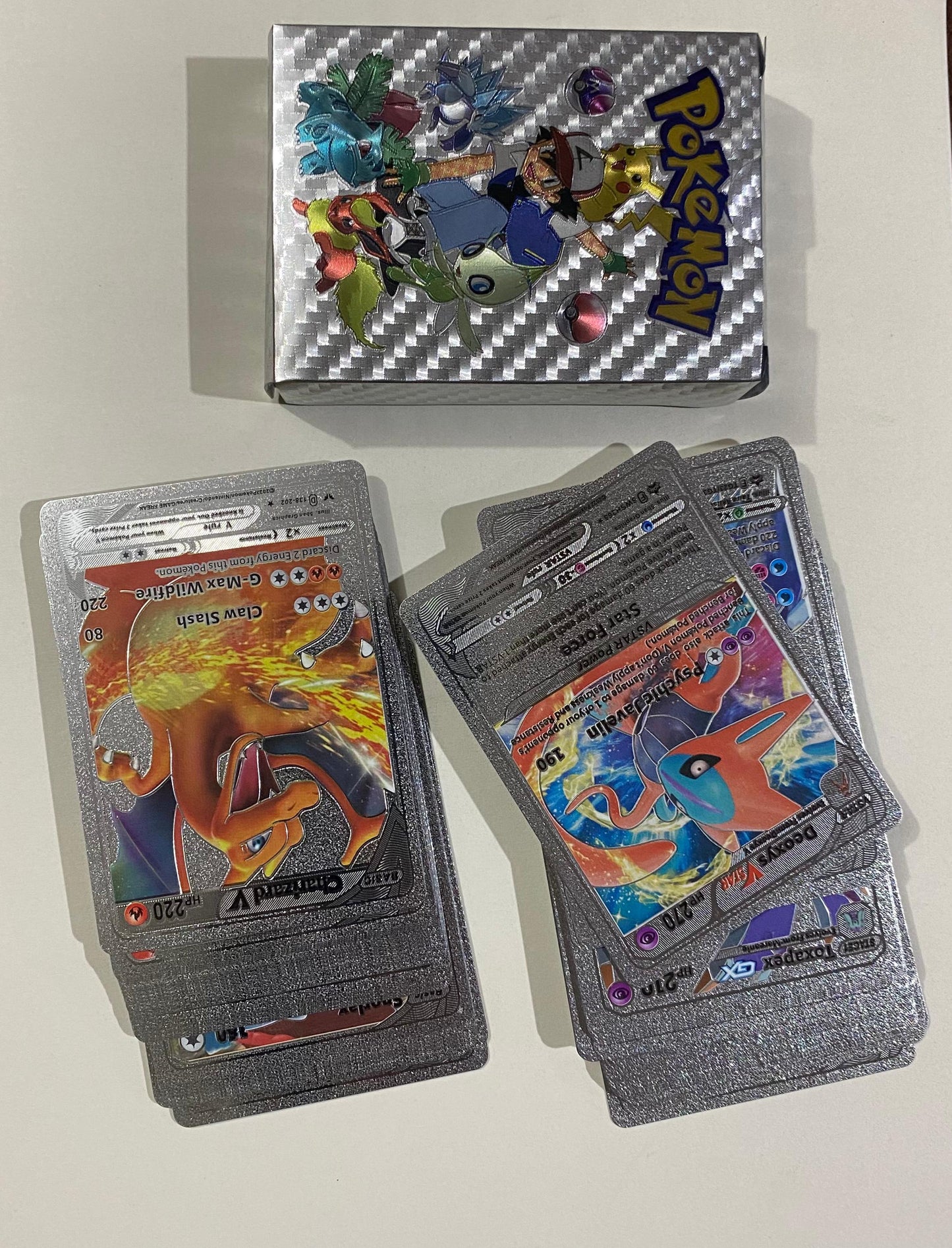 Pokemon Plastic Cards Collection Box 52 Cards per Pack | 3D