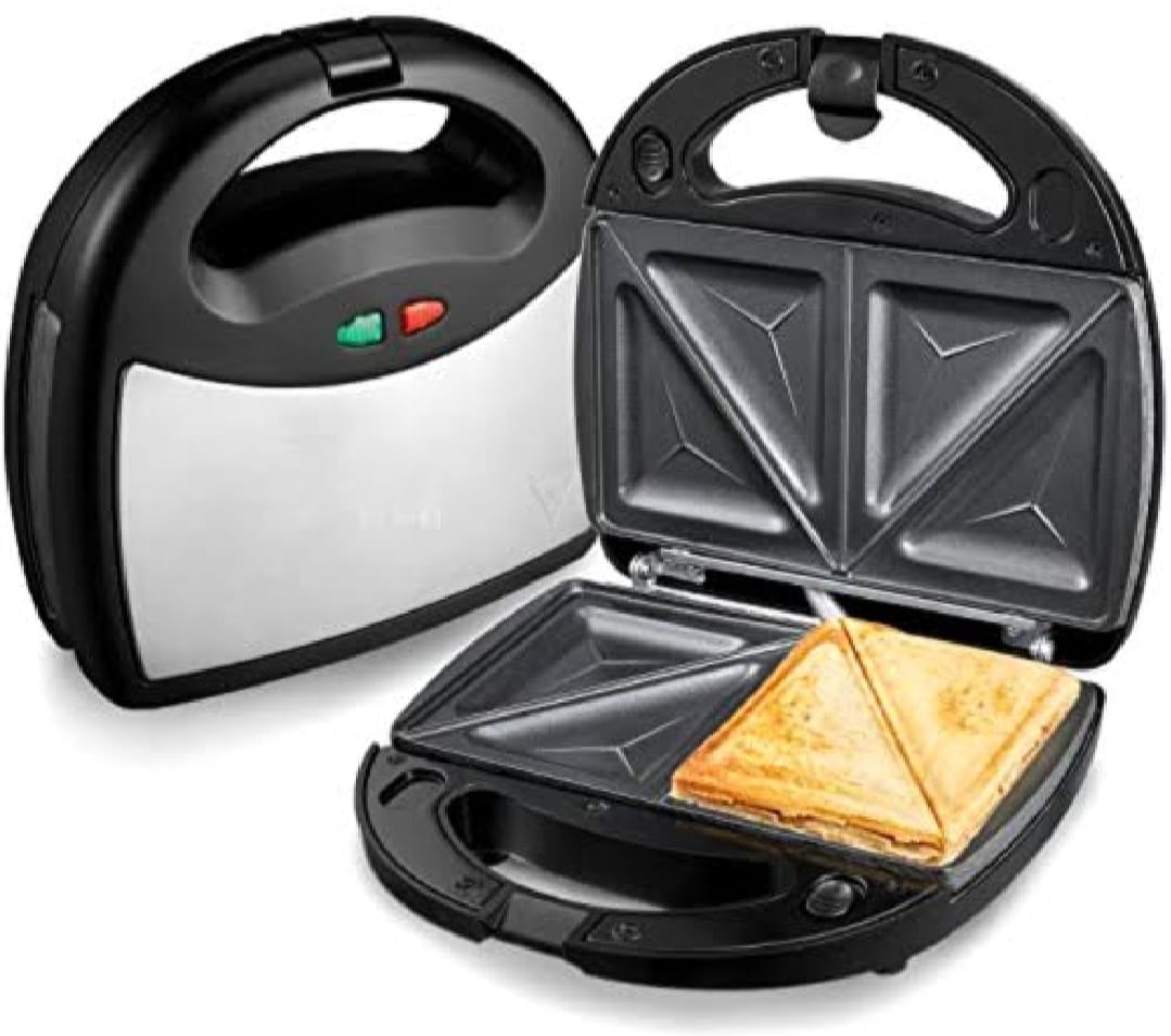 Philips Portable Sandwich Maker for Home & Office 2-Slice Non-Stick with